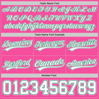 Custom Pink White-Kelly Green Authentic Basketball Shorts