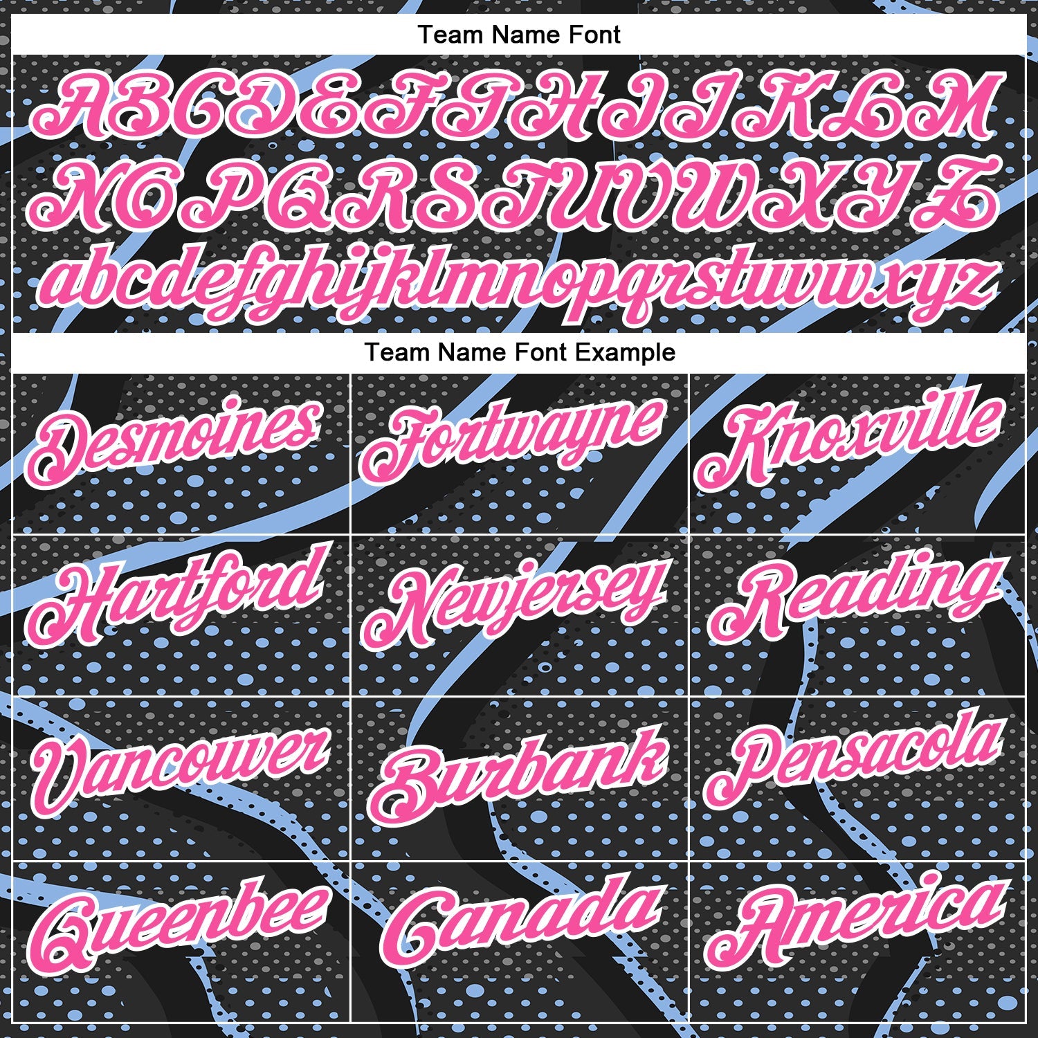 Custom Black Pink-Light Blue 3D Bowling Dot Performance Polo Shirt