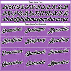 Custom Medium Purple Black-White 3D Bowling Tattoos Performance Polo Shirt