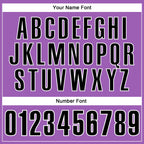 Custom Medium Purple Black-White 3D Bowling Tattoos Performance Polo Shirt