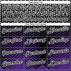 Custom Black Purple-Gray 3D Bowling Geometric Shape Performance Polo Shirt