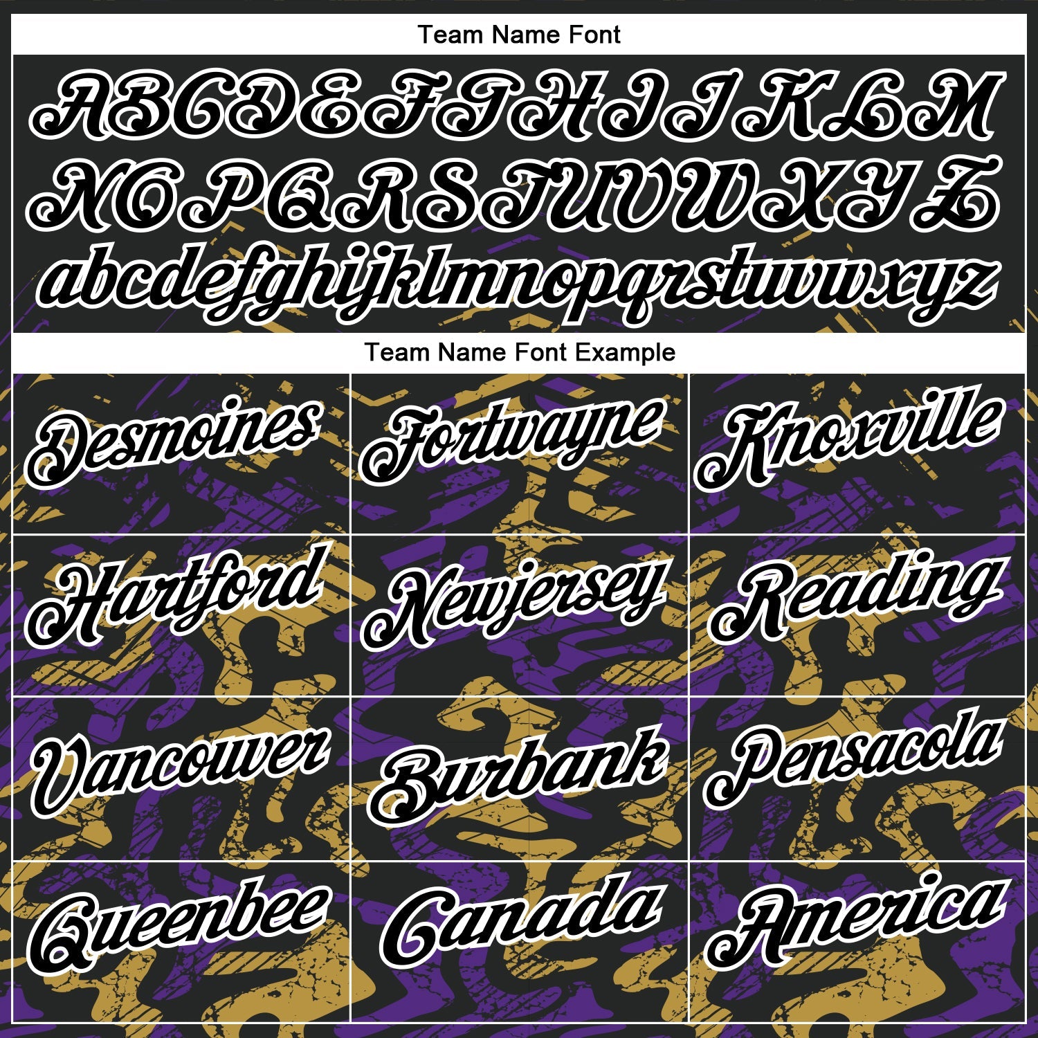 Custom Black Purple-Old Gold 3D Bowling Abstract Grunge Art Performance Polo Shirt