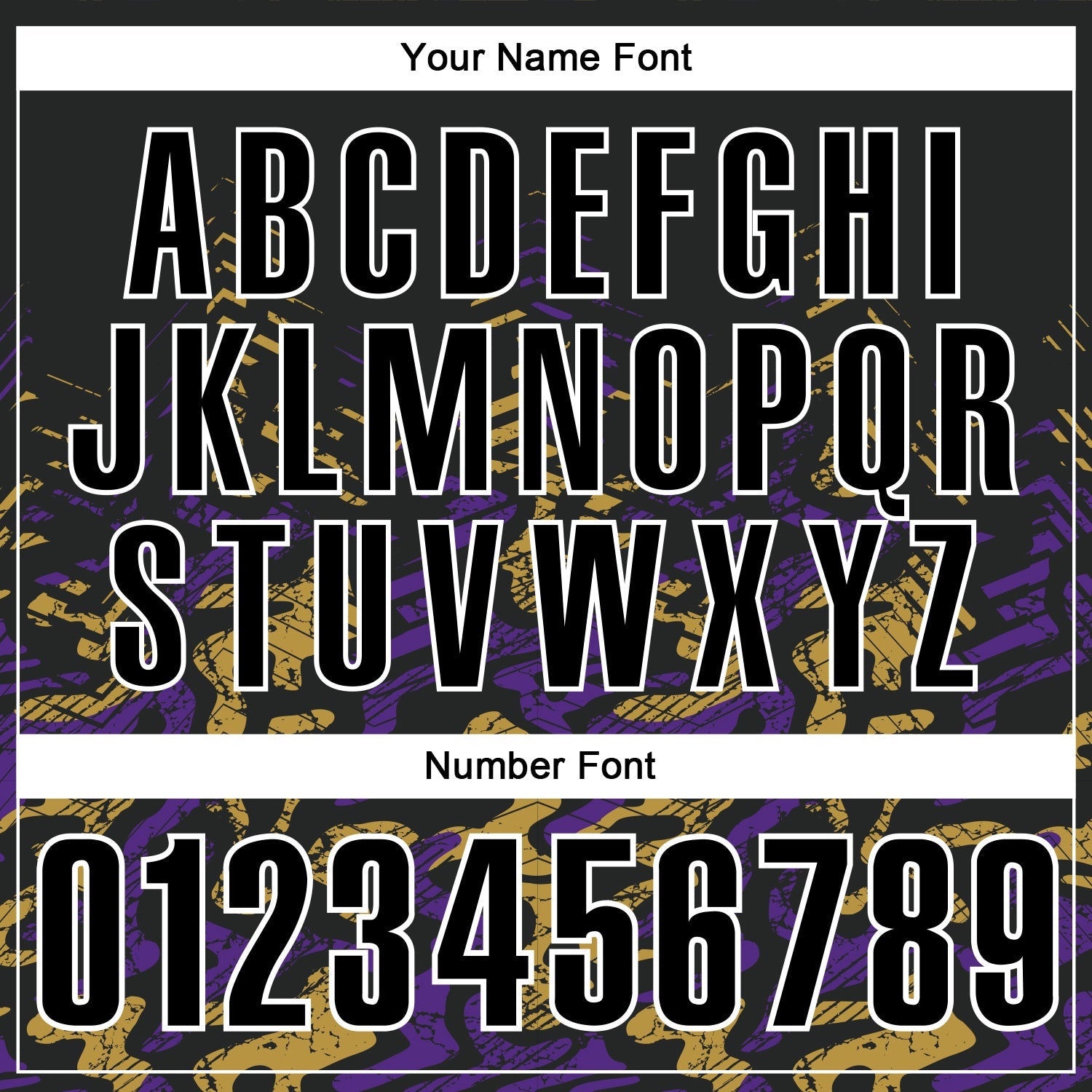 Custom Black Purple-Old Gold 3D Bowling Abstract Grunge Art Performance Polo Shirt