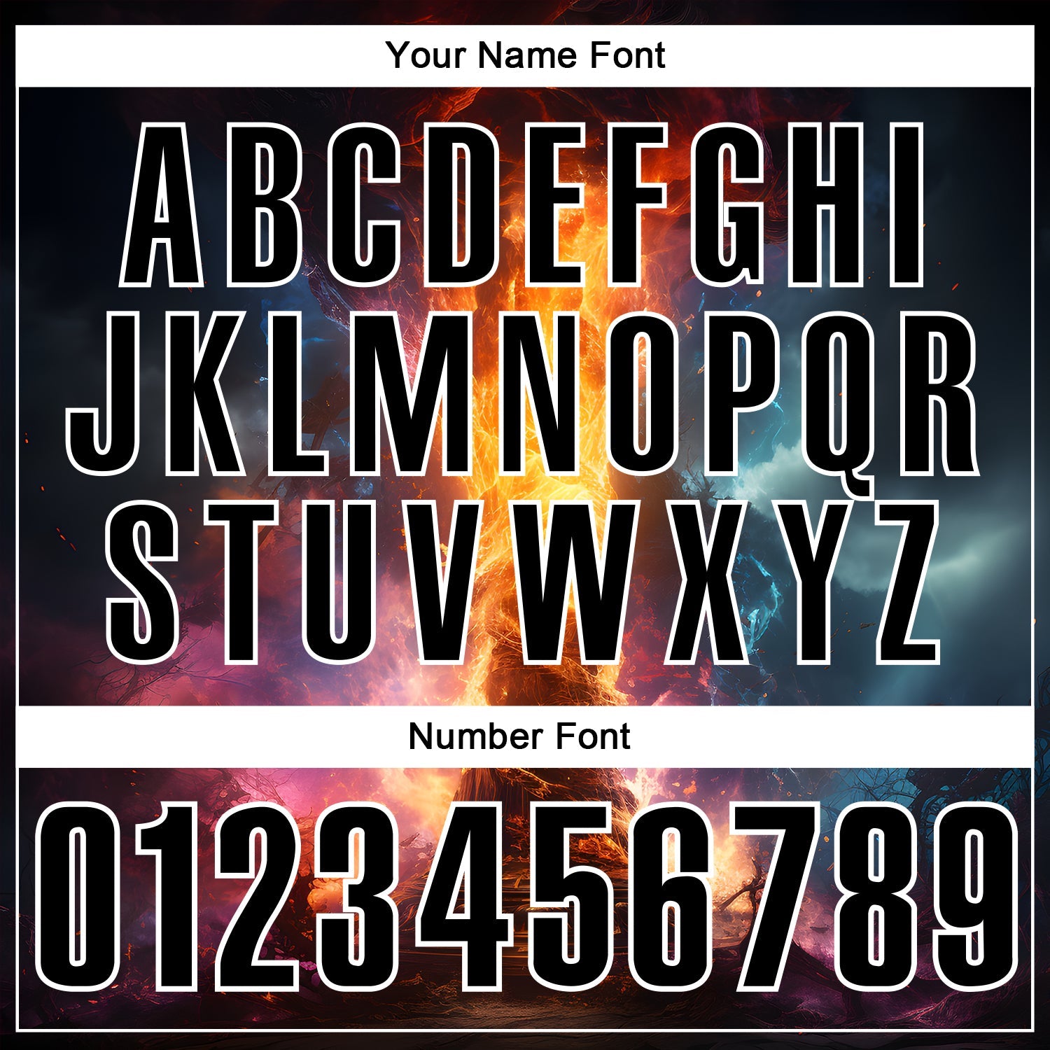 Custom Navy Black-White 3D Bowling Burning Flame Performance Polo Shirt