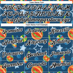 Custom Navy Black-White 3D Bowling Watercolor Performance Polo Shirt