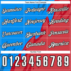 Custom Powder Blue White-Black 3D Bowling Performance Polo Shirt