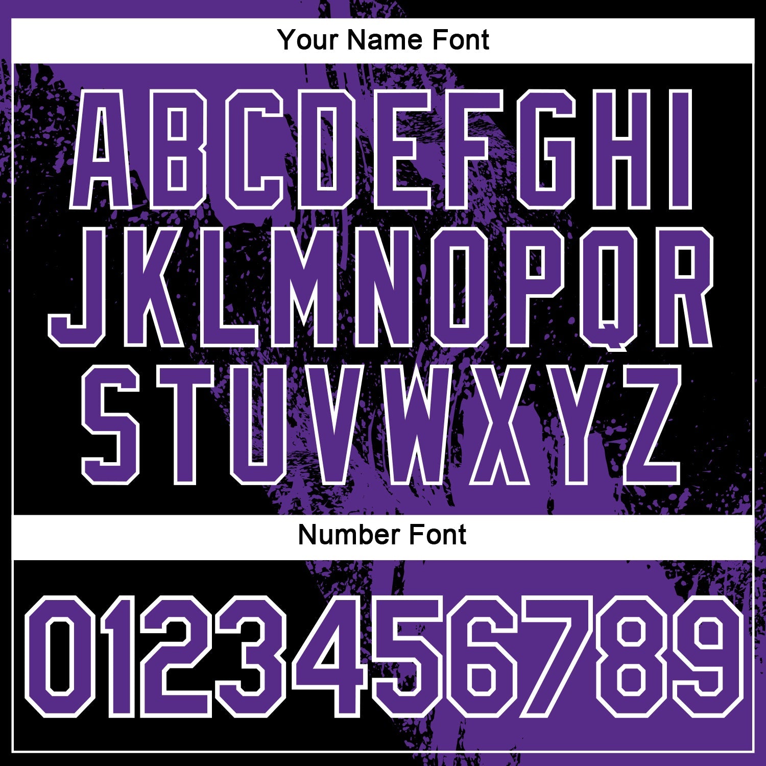 Custom Purple Black-White 3D Pattern Design Abstract Brush Stroke Performance Polo Shirt