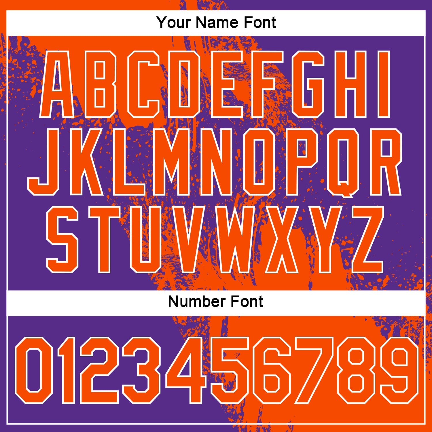 Custom Orange Purple-White 3D Pattern Design Abstract Brush Stroke Performance Polo Shirt