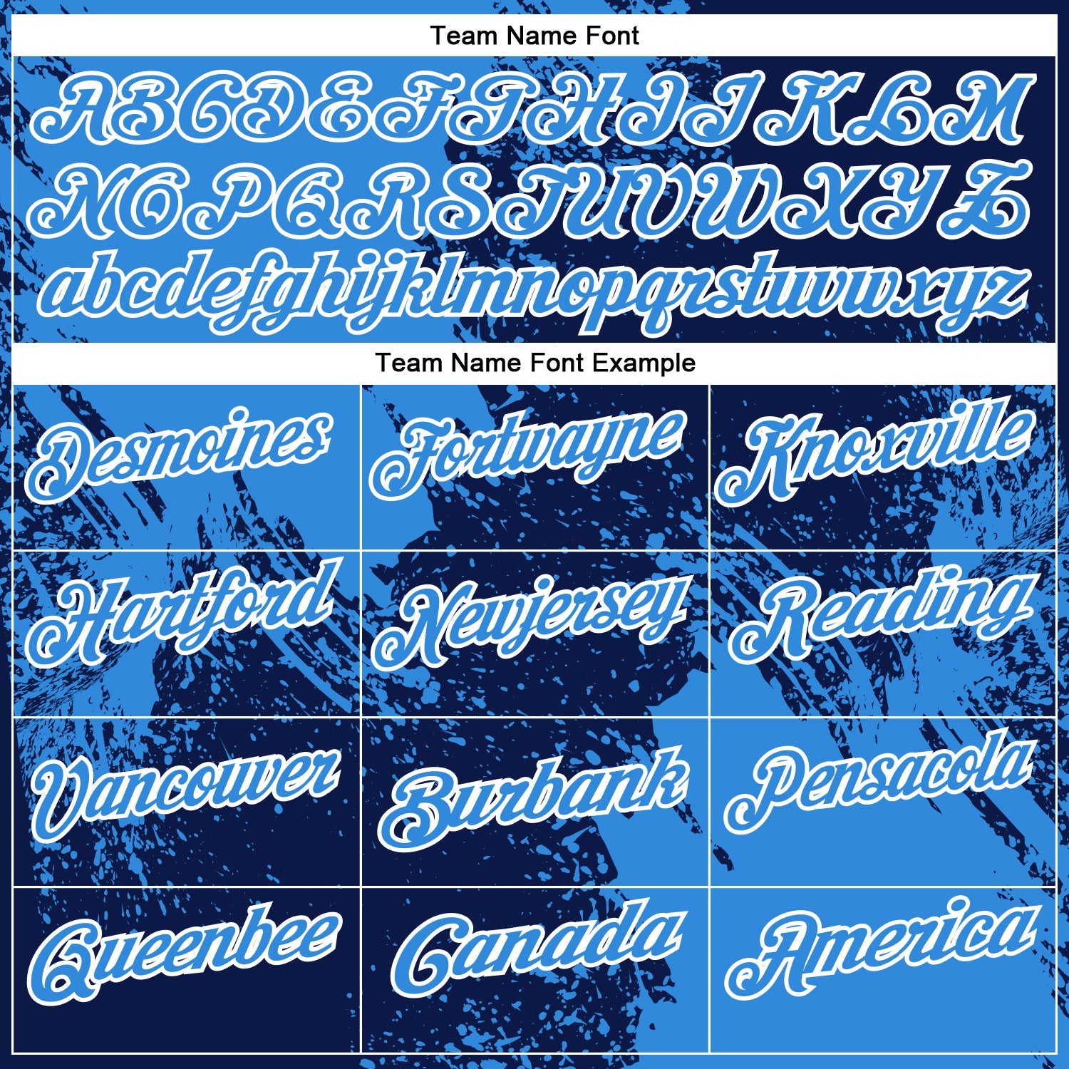 Custom Powder Blue Navy-White 3D Pattern Design Abstract Brush Stroke Performance Polo Shirt