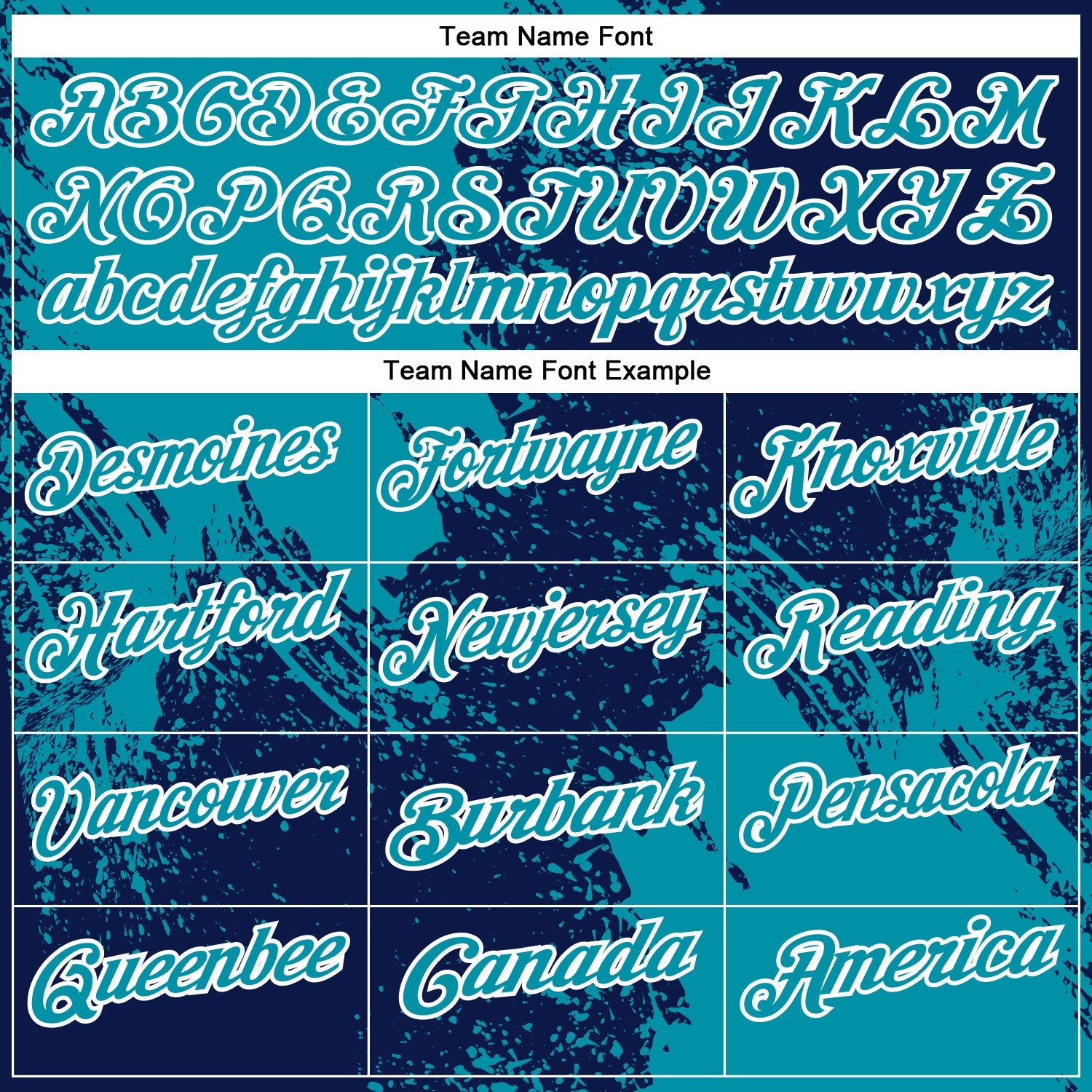 Custom Teal Navy-White 3D Pattern Design Abstract Brush Stroke Performance Polo Shirt