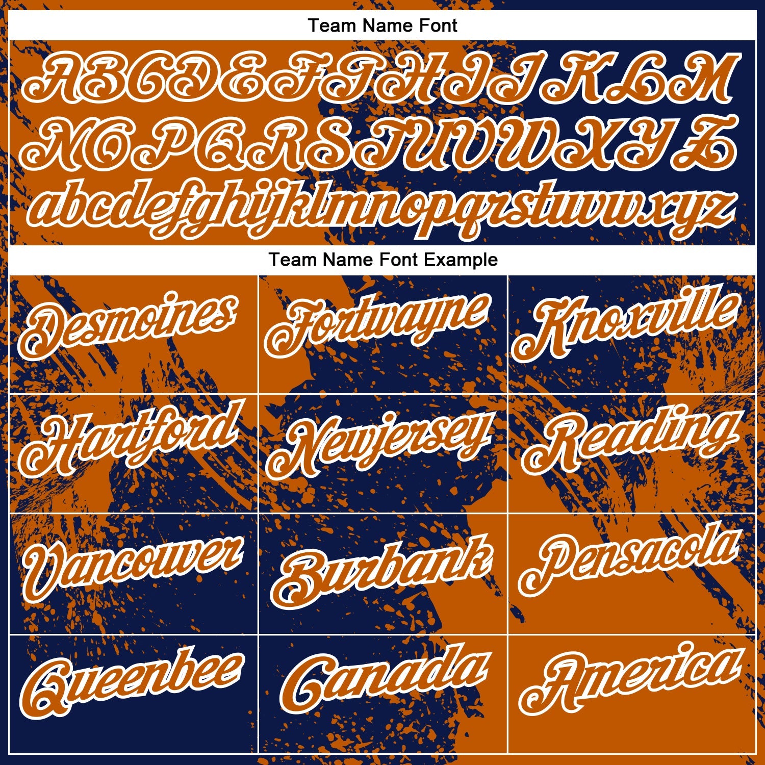 Custom Texas Orange Navy-White 3D Pattern Design Abstract Brush Stroke Performance Polo Shirt