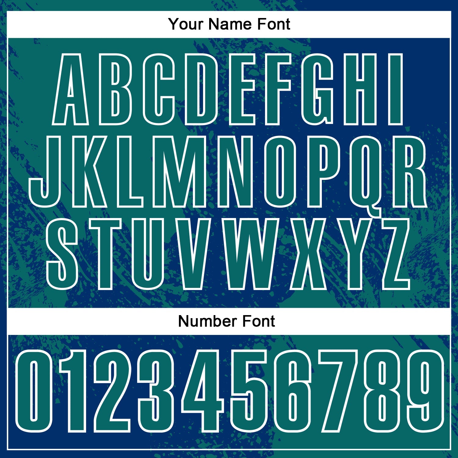 Custom Teal US Navy Blue-White 3D Pattern Design Abstract Brush Stroke Performance Polo Shirt