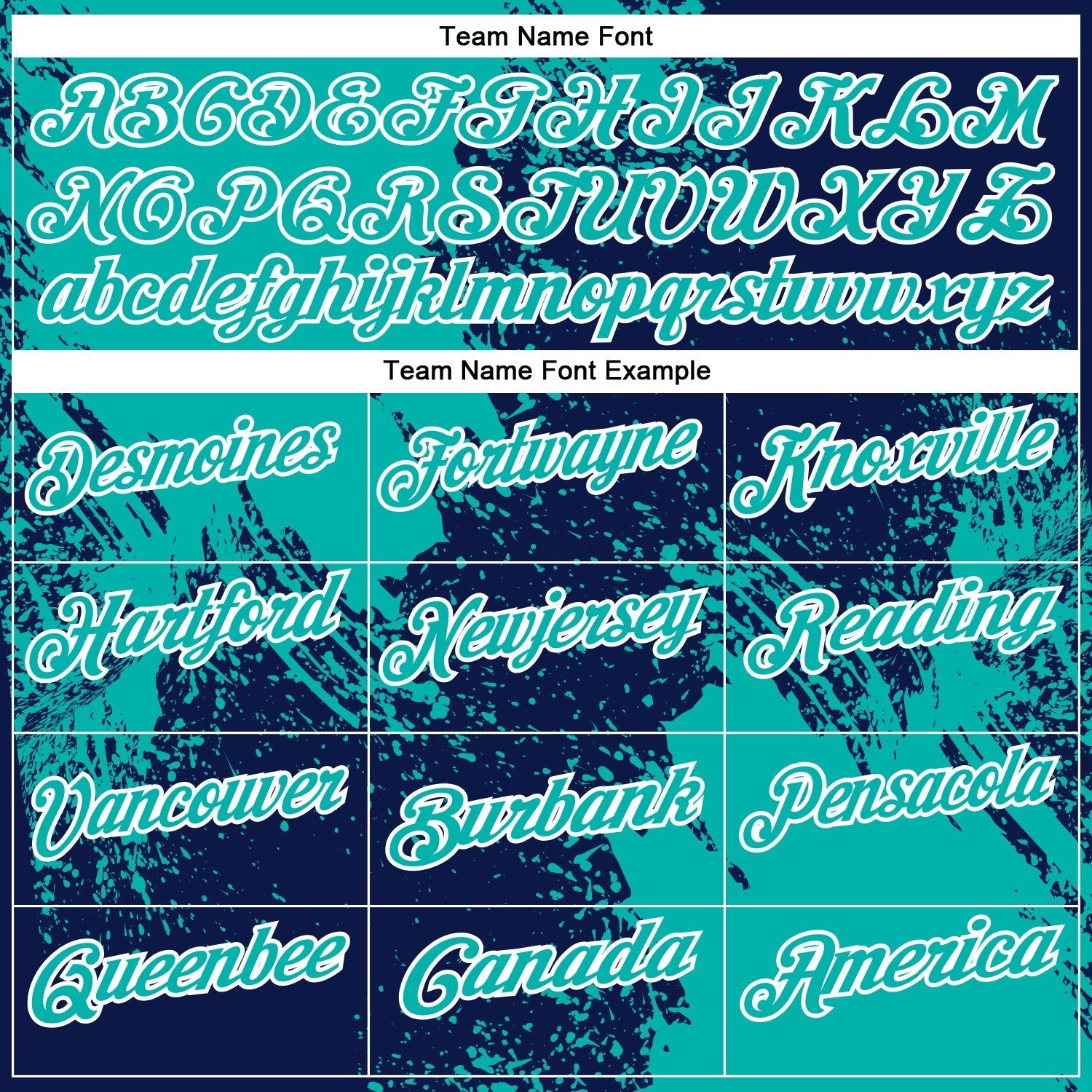 Custom Aqua Navy-White 3D Pattern Design Abstract Brush Stroke Performance Polo Shirt