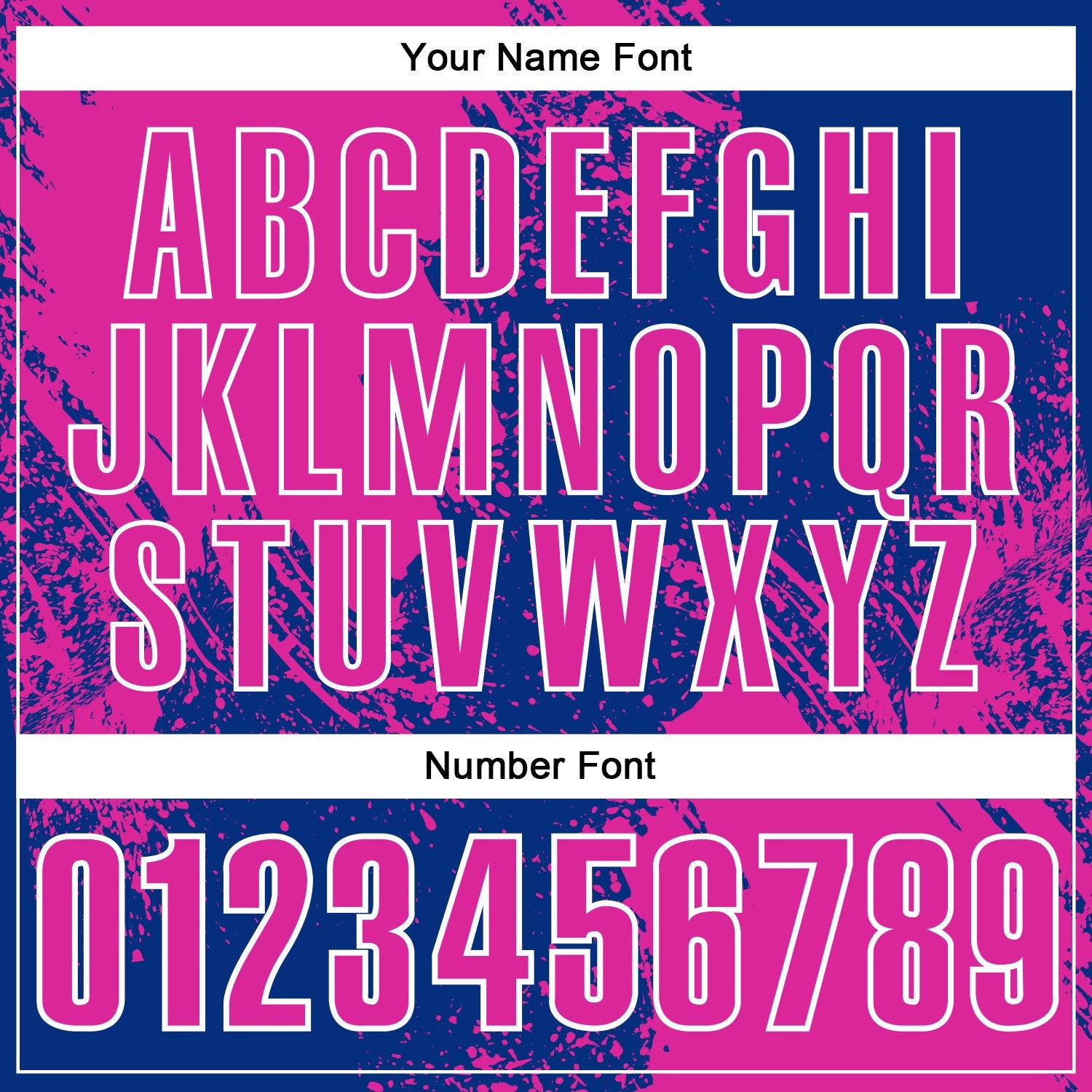 Custom Deep Pink Royal-White 3D Pattern Design Abstract Brush Stroke Performance Polo Shirt