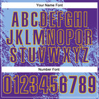 Custom Light Blue Purple-Yellow 3D Pattern Design Abstract Brush Stroke Performance Polo Shirt