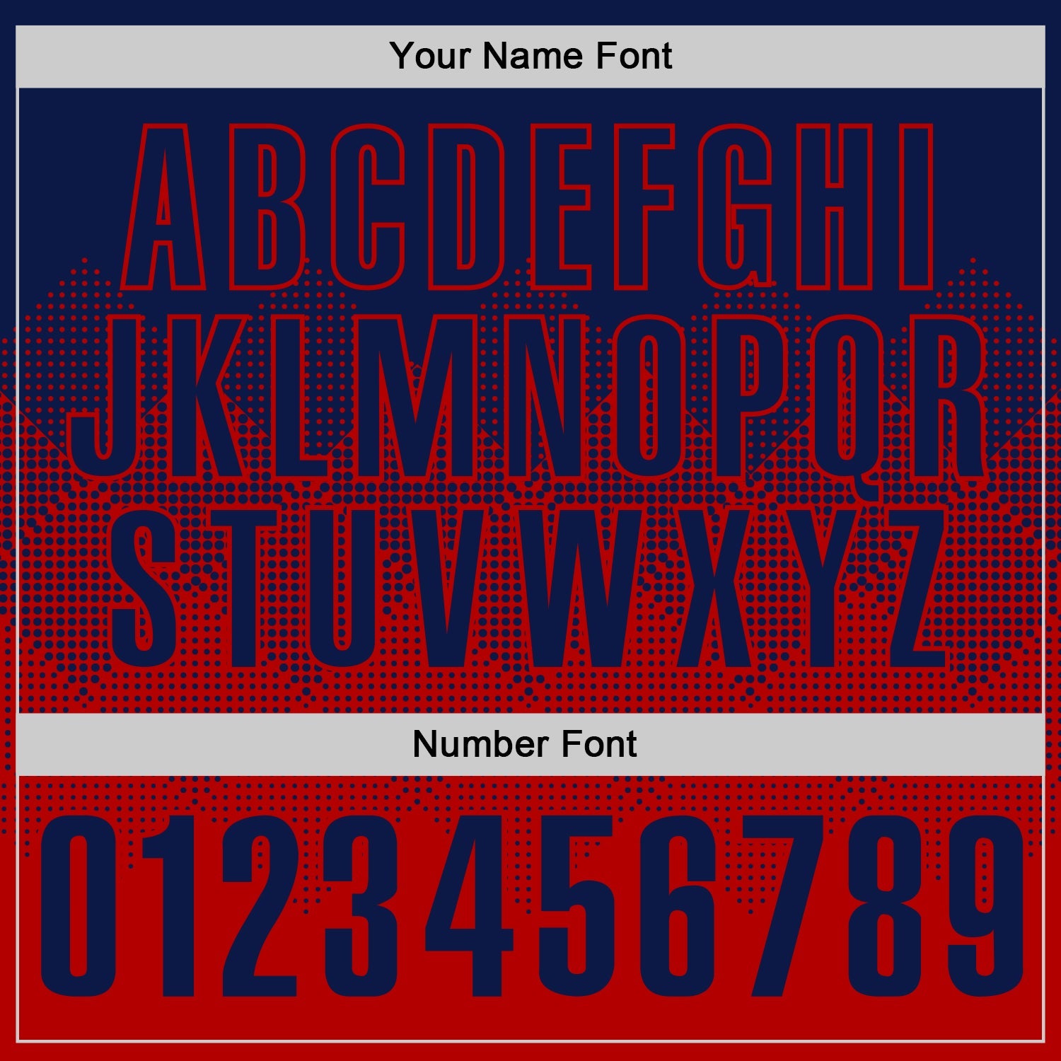 Custom Navy Red 3D Gradient Square Shape Performance Polo Shirt