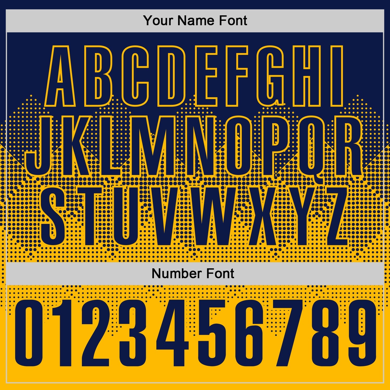 Custom Navy Gold 3D Gradient Square Shape Performance Polo Shirt