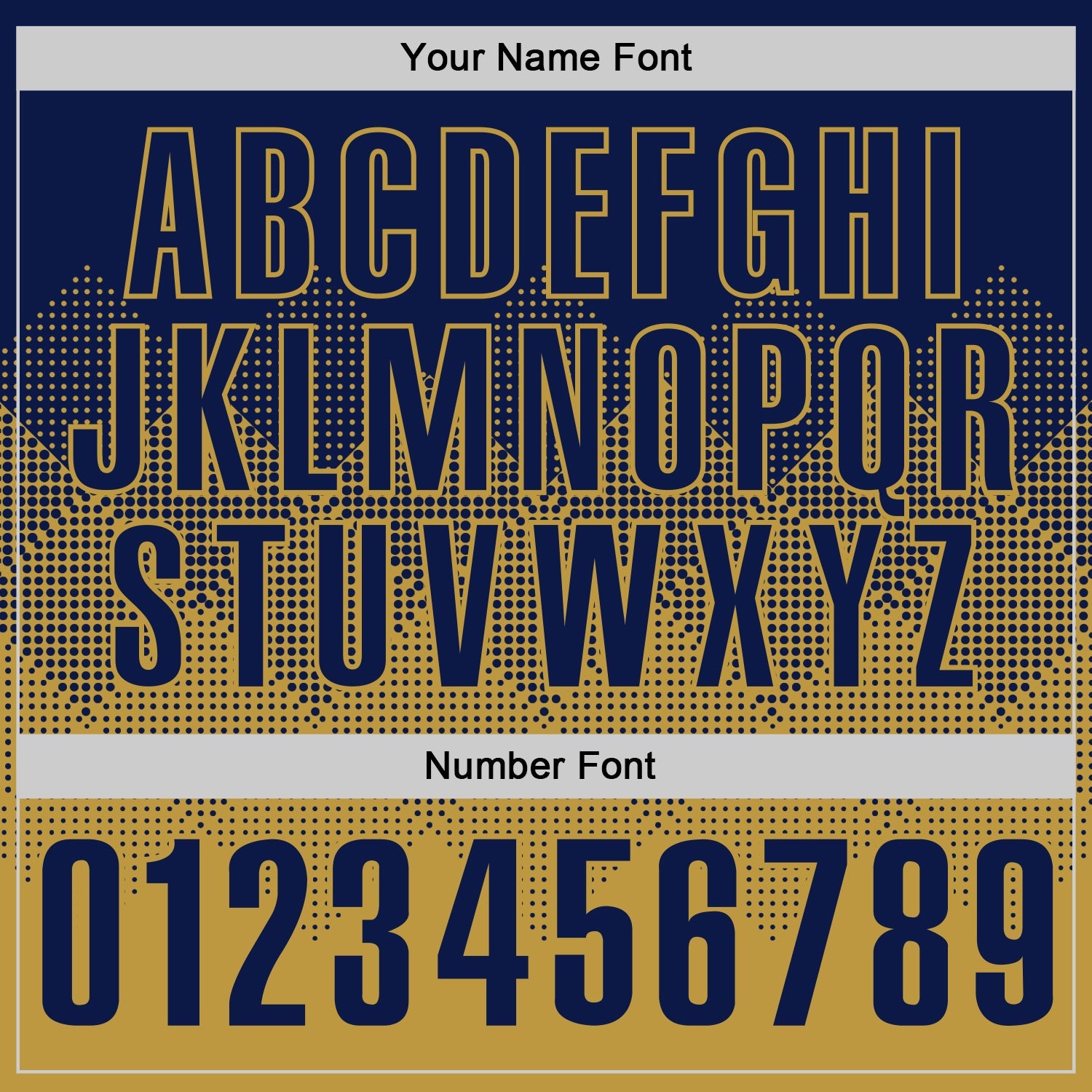 Custom Navy Old Gold 3D Gradient Square Shape Performance Polo Shirt