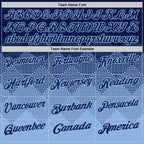 Custom Navy Light Blue 3D Gradient Square Shape Performance Polo Shirt