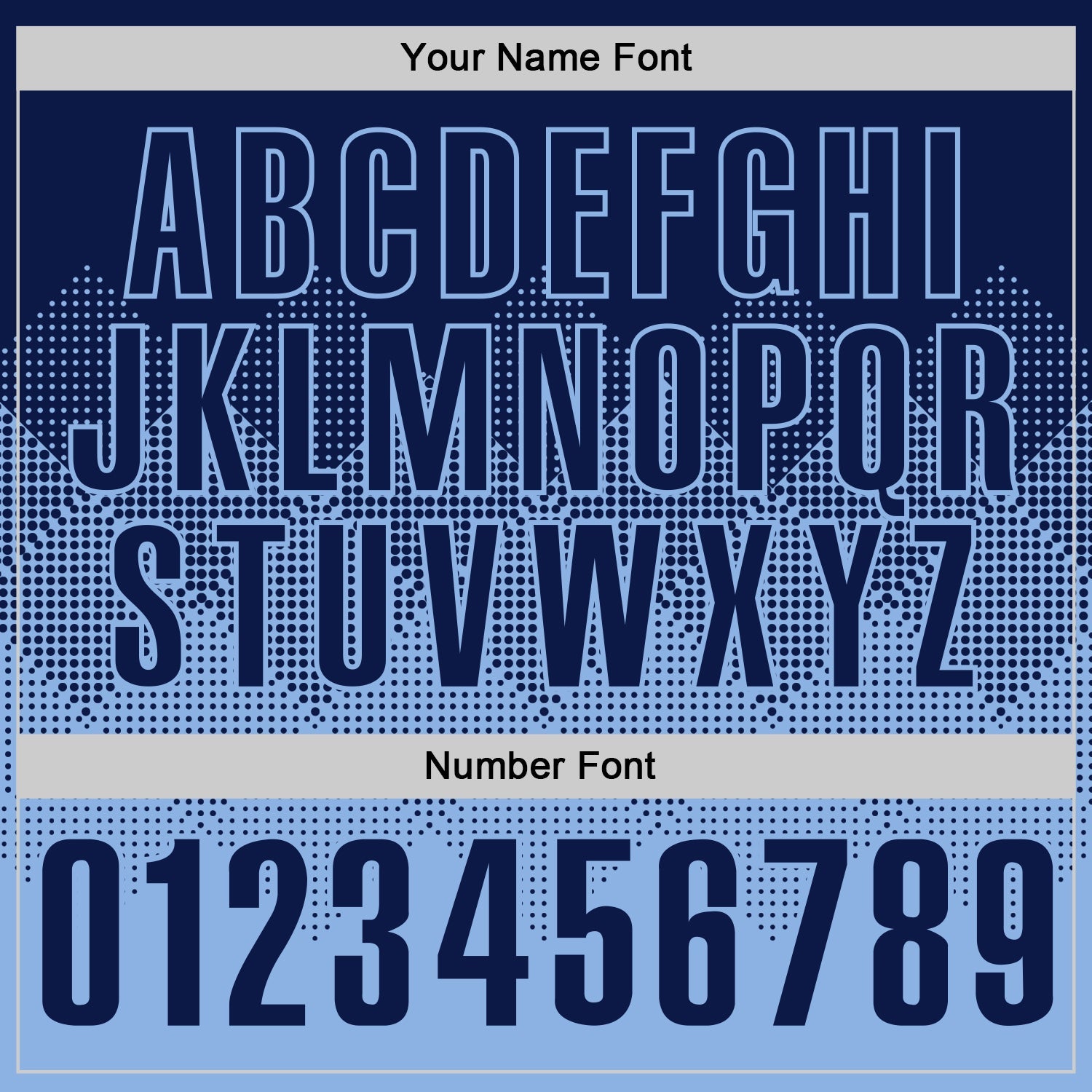 Custom Navy Light Blue 3D Gradient Square Shape Performance Polo Shirt