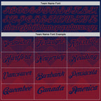 Custom Navy Crimson 3D Gradient Square Shape Performance Polo Shirt