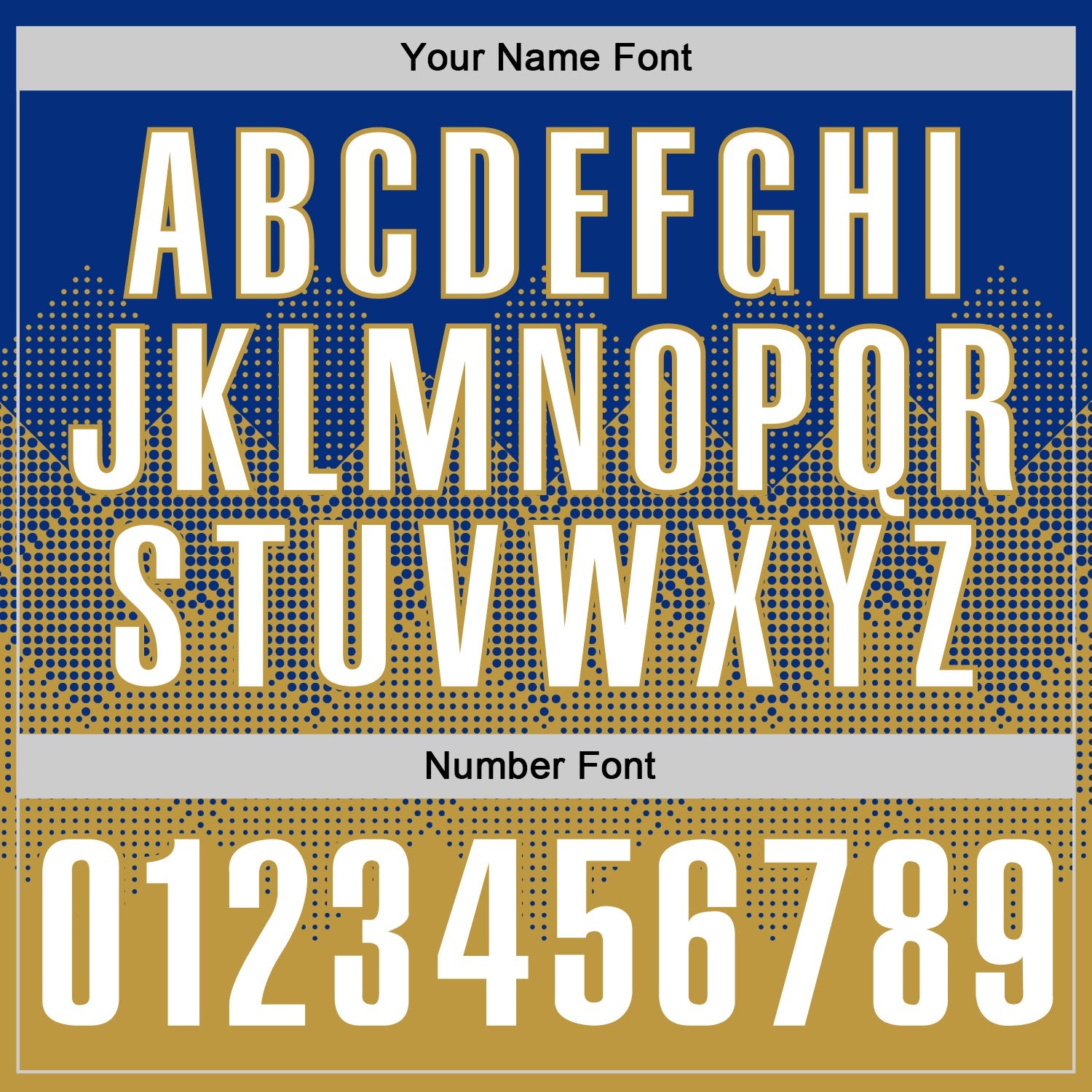 Custom Royal White-Old Gold 3D Gradient Square Shape Performance Polo Shirt