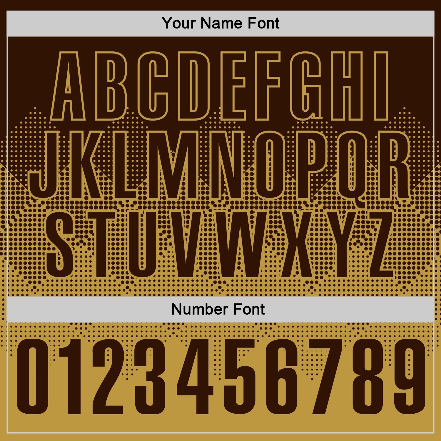 Custom Brown Old Gold 3D Gradient Square Shape Performance Polo Shirt