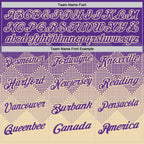 Custom Purple Cream 3D Gradient Square Shape Performance Polo Shirt