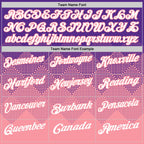 Custom Purple White-Medium Pink 3D Gradient Square Shape Performance Polo Shirt