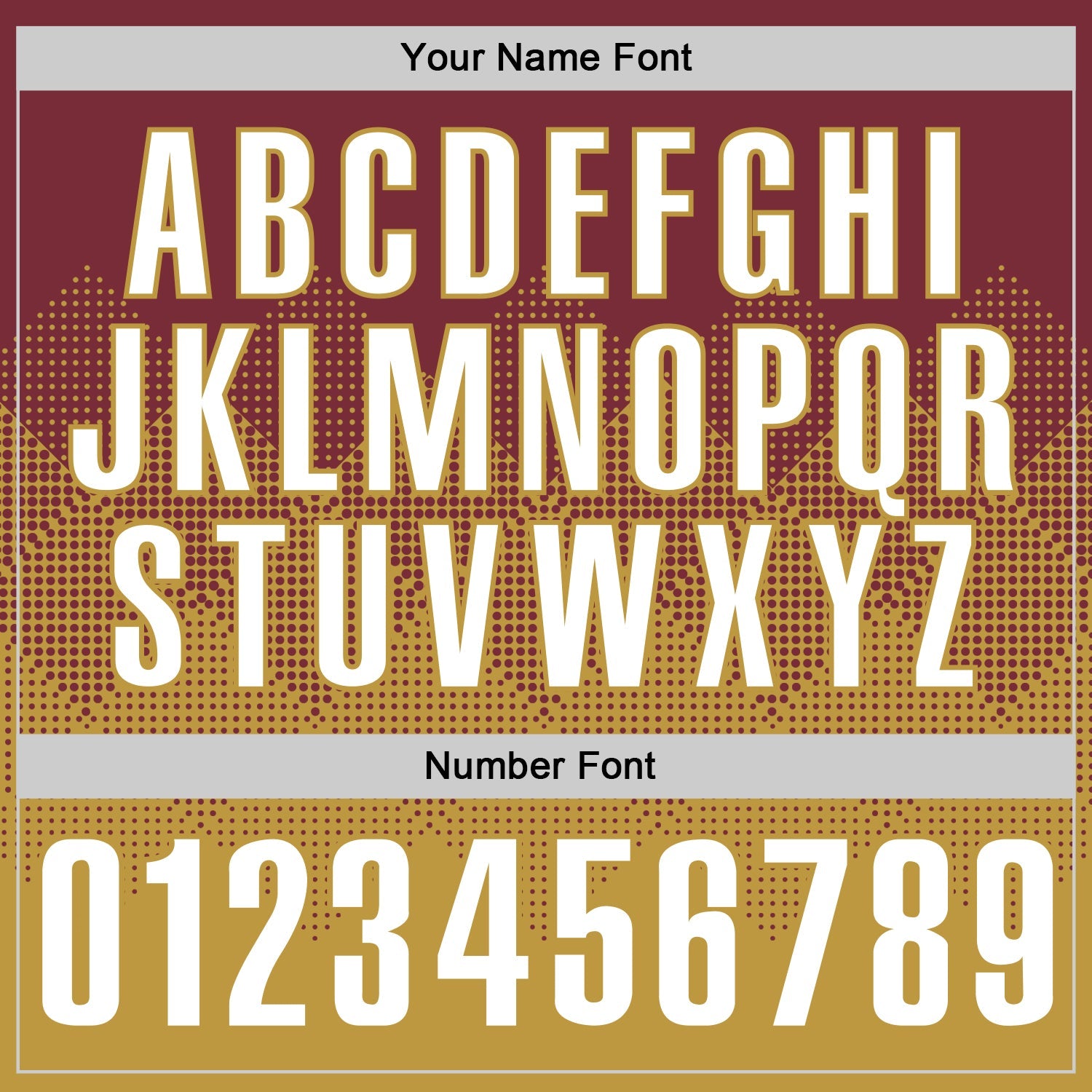 Custom Burgundy White-Old Gold 3D Gradient Square Shape Performance Polo Shirt