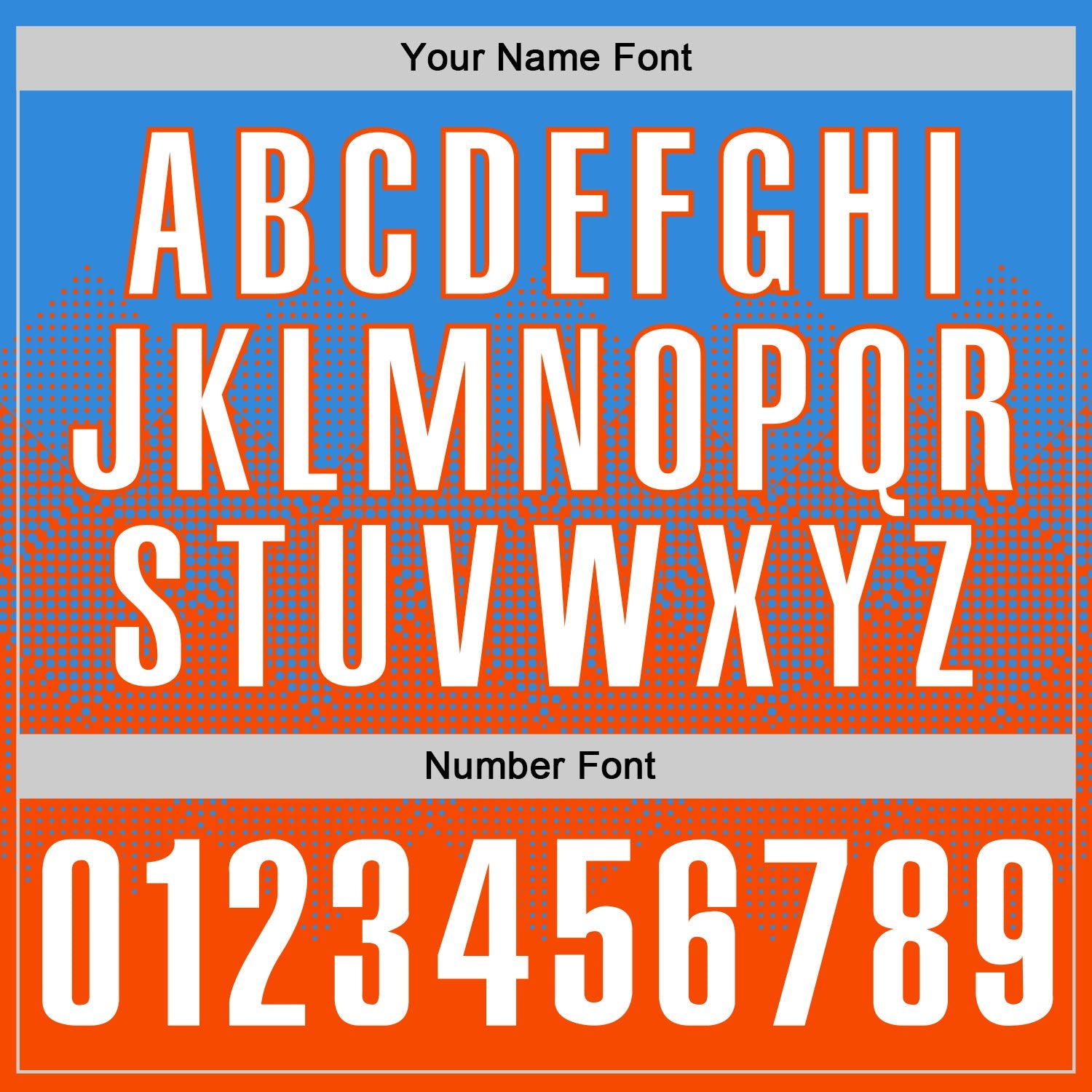 Custom Powder Blue White-Orange 3D Gradient Square Shape Performance Polo Shirt