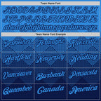 Custom Powder Blue Navy 3D Gradient Square Shape Performance Polo Shirt