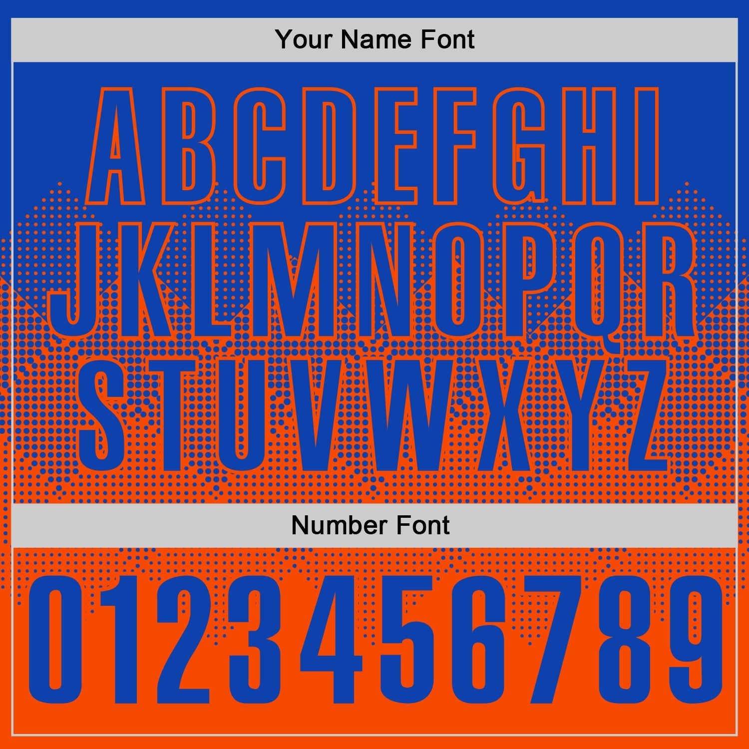 Custom Thunder Blue Orange 3D Gradient Square Shape Performance Polo Shirt