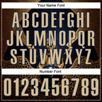 Custom Navy Vegas Gold 3D Leopard Print Metal Skull Bowling Performance Polo Shirt