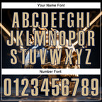 Custom Navy Vegas Gold 3D Metal Skull Bowling Performance Polo Shirt