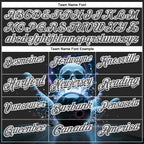 Custom Steel Gray White 3D Galaxy Leopard Print Skull Bowling Performance Polo Shirt