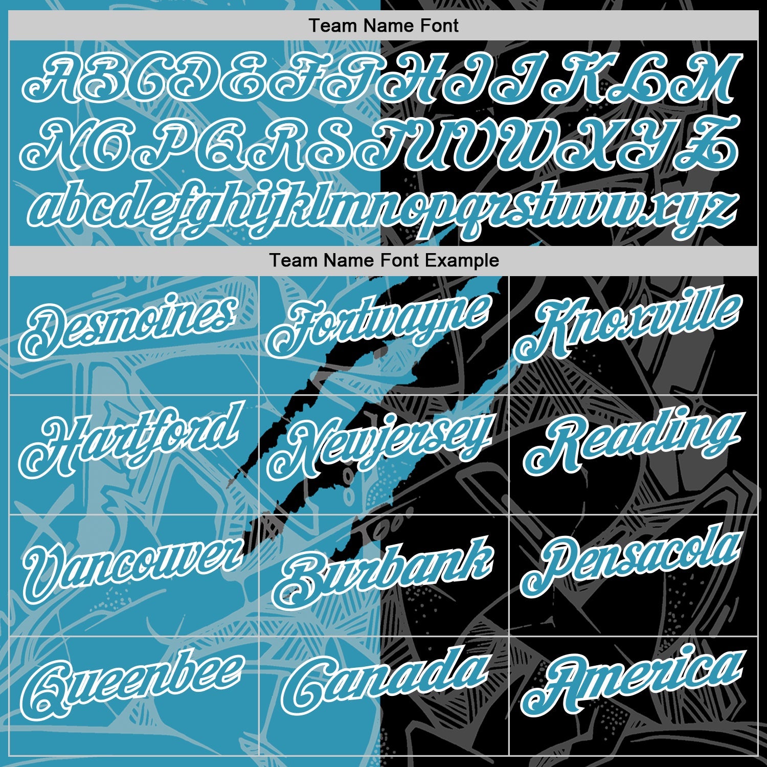 Custom Graffiti Pattern Panther Blue Black-White 3D Scratch Performance Polo Shirt