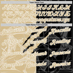 Custom Graffiti Pattern Vegas Gold Black-White 3D Scratch Performance Polo Shirt