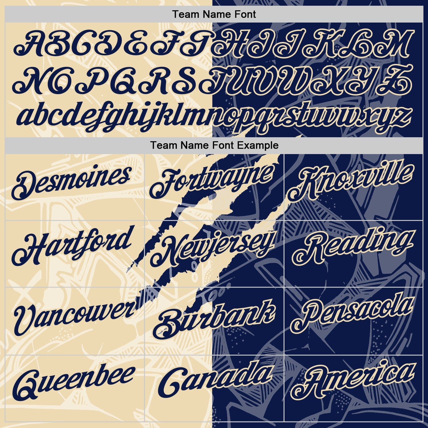 Custom Graffiti Pattern Navy-Cream 3D Scratch Performance Polo Shirt