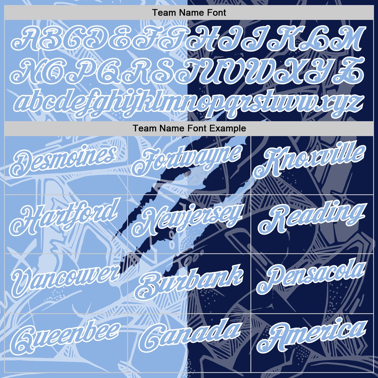 Custom Graffiti Pattern Light Blue Navy-White 3D Scratch Performance Polo Shirt