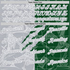 Custom Graffiti Pattern Gray Green-White 3D Scratch Performance Polo Shirt