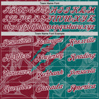 Custom Graffiti Pattern Crimson Teal-White 3D Scratch Performance Polo Shirt