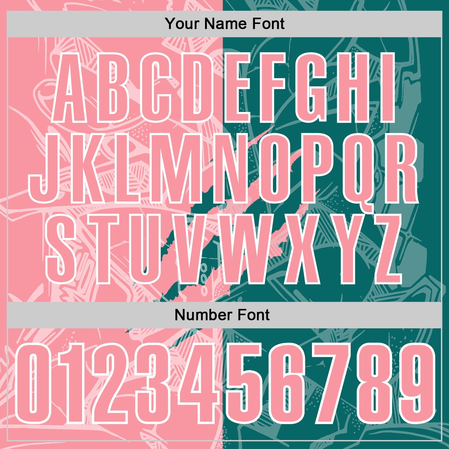 Custom Graffiti Pattern Medium Pink Teal-White 3D Scratch Performance Polo Shirt