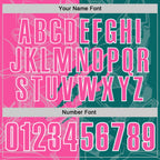 Custom Graffiti Pattern Pink Teal-White 3D Scratch Performance Polo Shirt