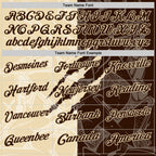 Custom Graffiti Pattern Brown-Cream 3D Scratch Performance Polo Shirt