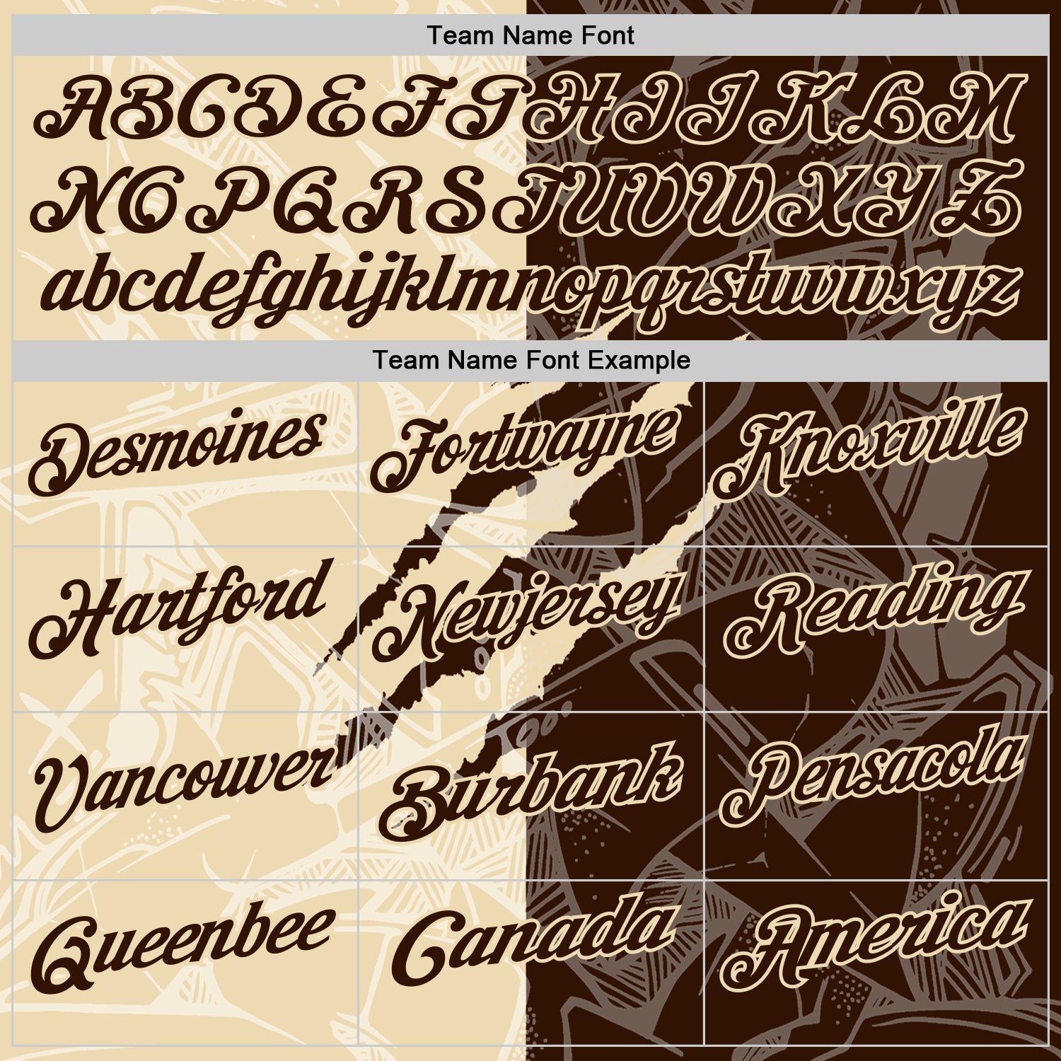 Custom Graffiti Pattern Brown-Cream 3D Scratch Performance Polo Shirt