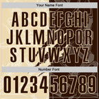 Custom Graffiti Pattern Brown-Cream 3D Scratch Performance Polo Shirt