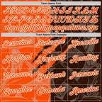 Custom Graffiti Pattern Orange Brown-White 3D Scratch Performance Polo Shirt