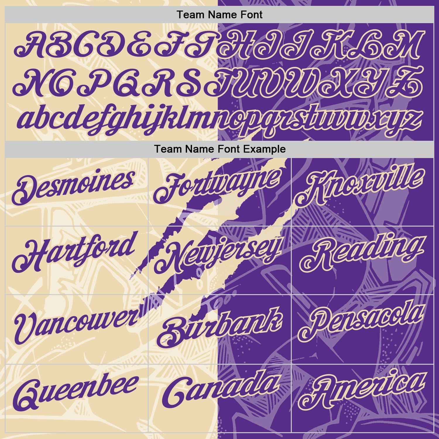 Custom Graffiti Pattern Purple-Cream 3D Scratch Performance Polo Shirt