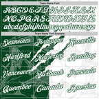 Custom Graffiti Pattern White-Green 3D Scratch Performance Polo Shirt